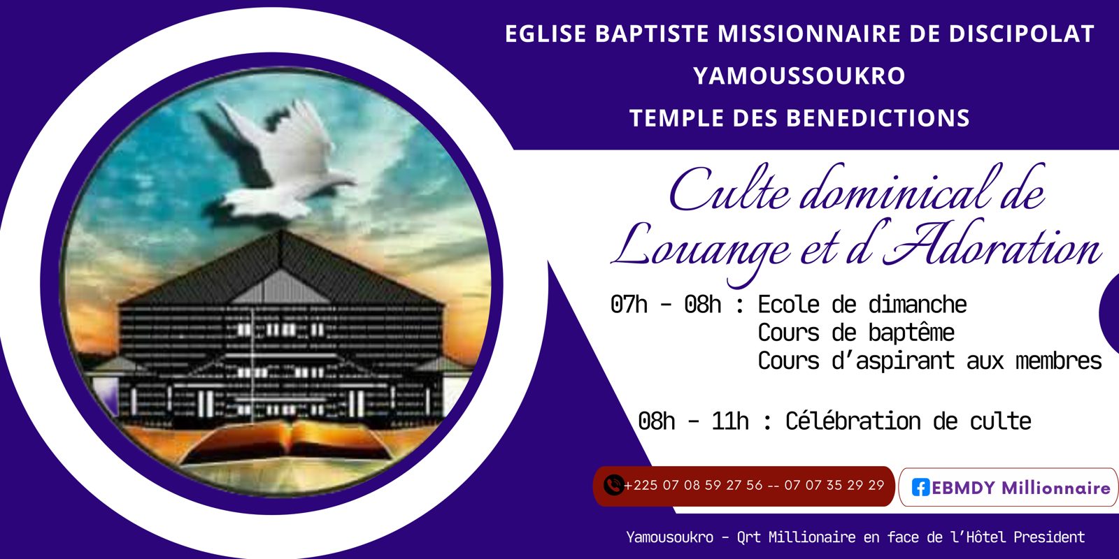 Culte dominical de louange et d'adoration